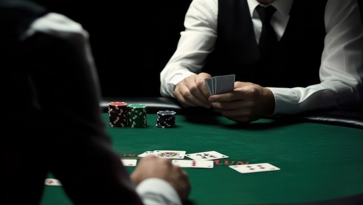 AduQ live-dealer table on linetogel jp with professional croupier